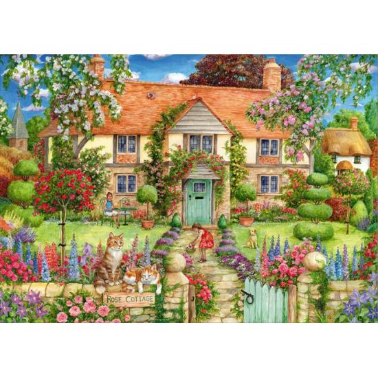 Puzzle Ravensburger La Maison De Campagne De Rose 1000 Pièces