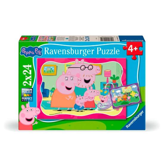 Puzzle Ravensburger La Sœur De Peppa Pig 2x24 pièces Puzzle Ravensburger La Sœur De Peppa Pig 2x24 pièces