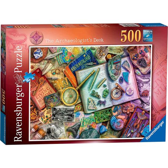 Ravensburger Puzzle La table de l'archéologue 500 pièces Ravensburger Puzzle La table de l'archéologue 500 pièces
