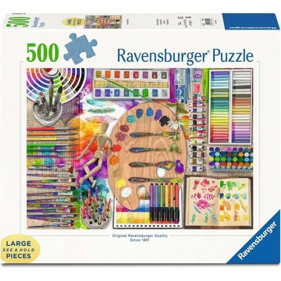 Puzzle Ravensburger La Palette De L'Artiste XXL 500 pièces