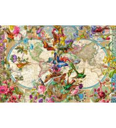 Ravensburger Carte du monde de la flore et de la faune Puzzle 30