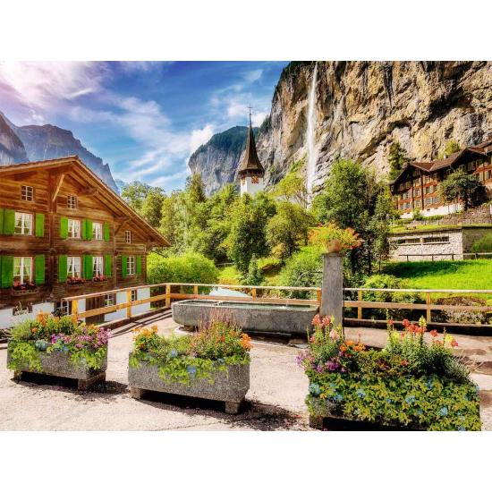 Puzzle Ravensburger Lauterbrunnen, Suisse 500 pièces XXL
