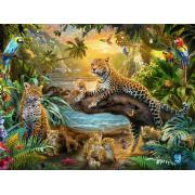 Ravensburger Puzzle Léopards dans la jungle 1500 pièces