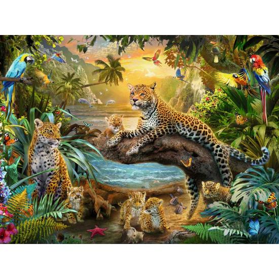 Ravensburger Puzzle Léopards dans la jungle 1500 pièces