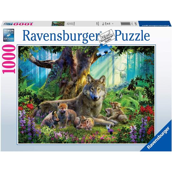 Puzzle Ravensburger Loups dans la forêt 1000 pièces