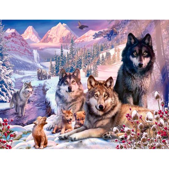 Ravensburger Loups dans la neige Puzzle 2000 pièces