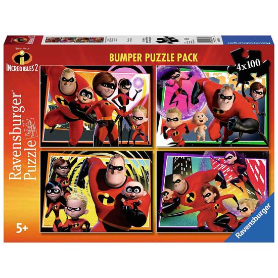 Ravensburger Puzzle Les Indestructibles 2 4 x 100 pièces