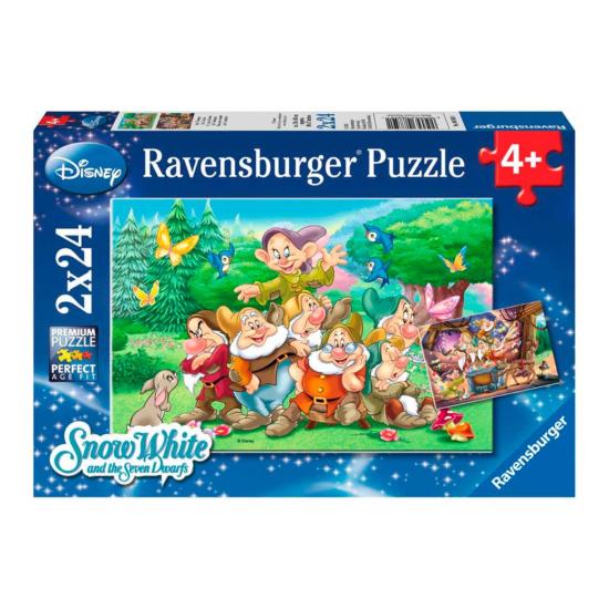 Puzzle Ravensburger Les Sept Nains 2x24 Pièces