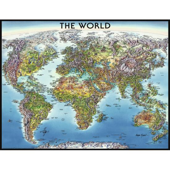 Ravensburger Carte du monde illustrée Puzzle 2000 pièces