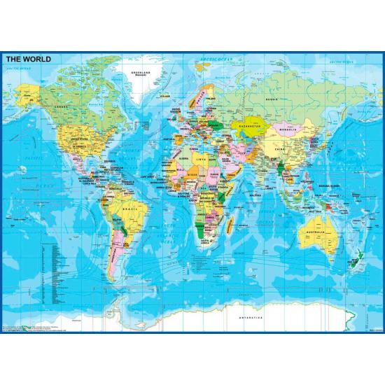Ravensburger World Map Puzzle XXL 200 pièces