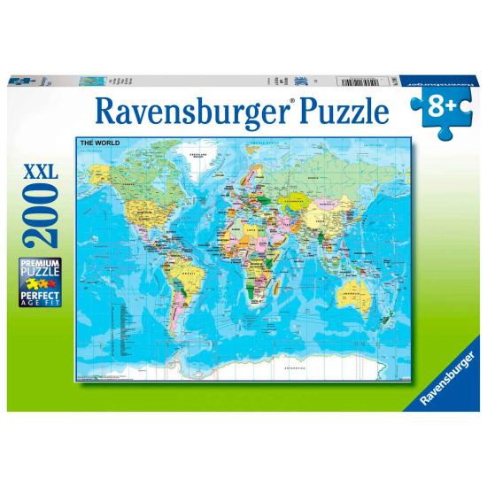 Ravensburger World Map Puzzle XXL 200 pièces