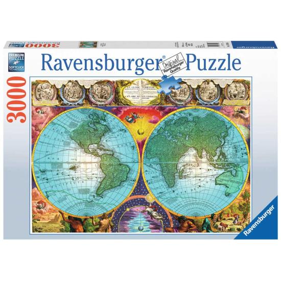 Ravensburger Antique Globe Map Puzzle 3000 pièces