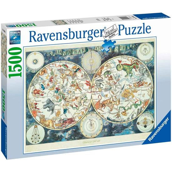 Ravensburger Carte du monde des bêtes Puzzle 1500 pièces