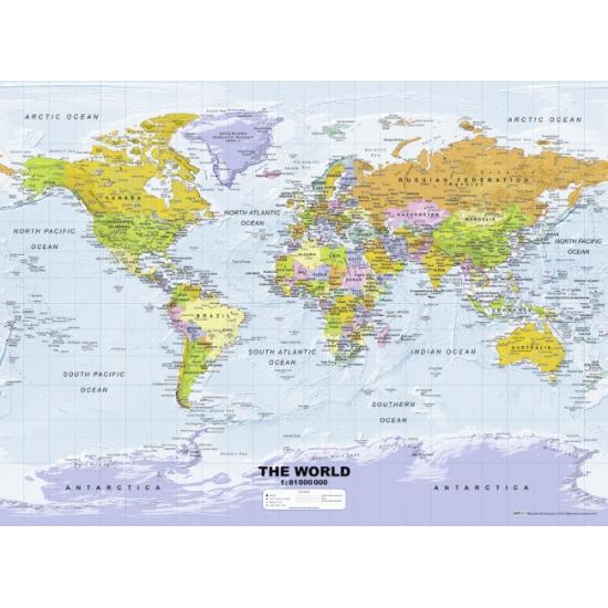 Ravensburger Carte politique Puzzle 500 pièces