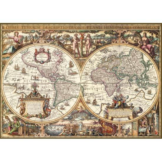 Ravensburger Puzzle carte du monde antique 1000 pièces Ravensburger Puzzle carte du monde antique 1000 pièces
