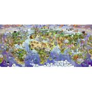 Puzzle Ravensburger Panorama Merveilles du monde 2000 pièces