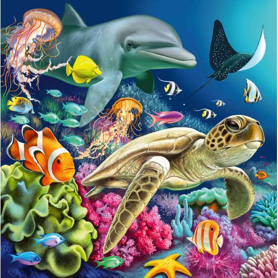 Puzzle Ravensburger Merveilles sous-marines 3x49 pièces