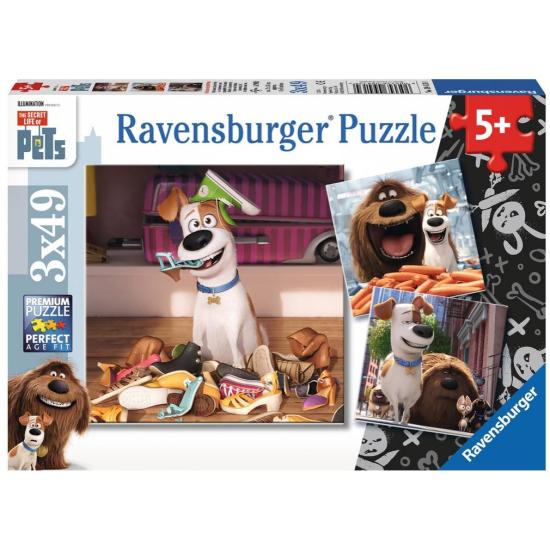 Ravensburger Puzzle Animaux, Animaux 3 x 49 pièces