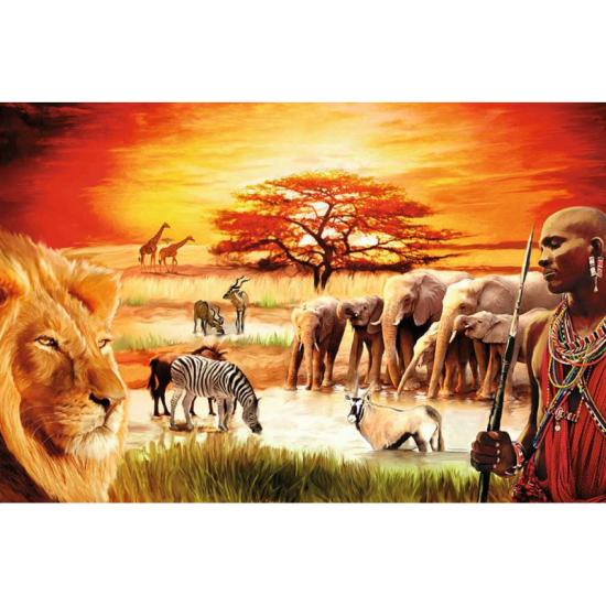 Ravensburger Massai dans la savane Puzzle 3000 pièces