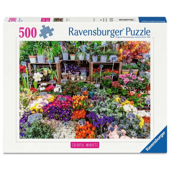 Puzzle Ravensburger Marché Aux Fleurs, France 500 Pièces