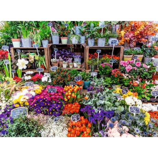 Puzzle Ravensburger Marché Aux Fleurs, France 500 Pièces