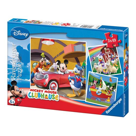Ravensburger Mickey Clubhouse Puzzle 3 x 49 pièces
