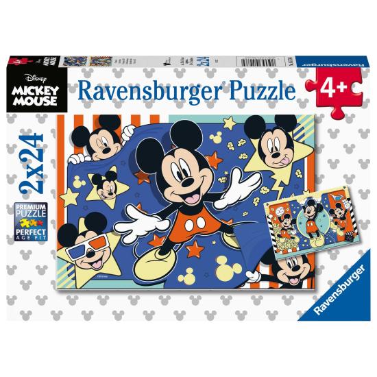Ravensburger Mickey Mouse Puzzle 2 x 24 pièces Ravensburger Mickey Mouse Puzzle 2 x 24 pièces