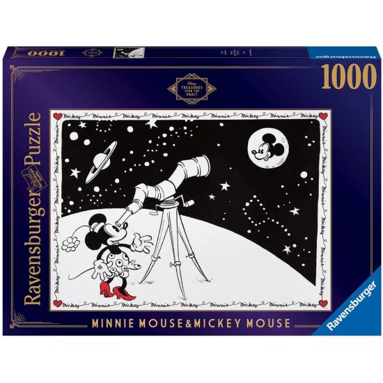 Ravensburger Puzzle Mickey et Minnie Clair de Lune 1000 pcs