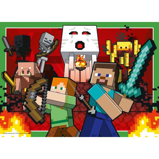 Puzzle Ravensburger Minecraft 4 x 100 pièces