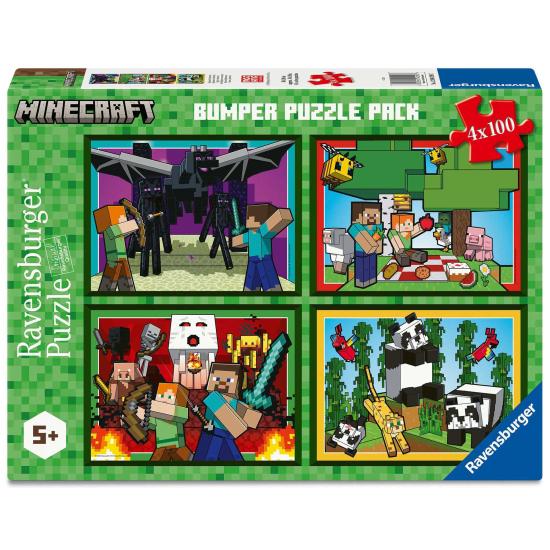 Puzzle Ravensburger Minecraft 4 x 100 pièces