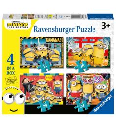 Ravensburger Minions 2 Puzzle Progressif 12+16+20+24 Pièces