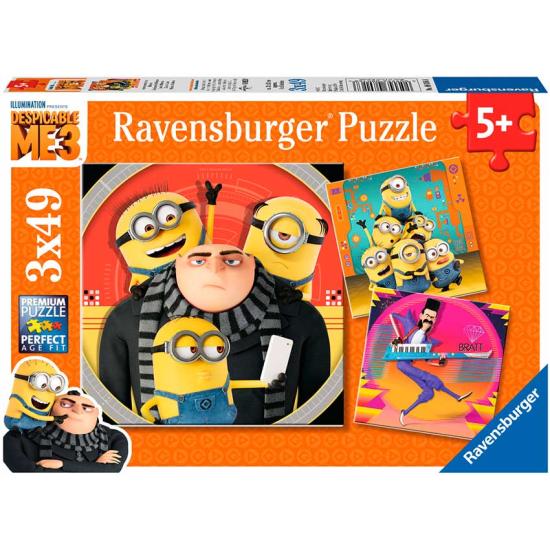 Puzzle Ravensburger Gru Despicable Me 3 de 3 x 49 pièces