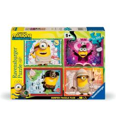 Puzzle Ravensburger Minions III 4 x 100 pièces