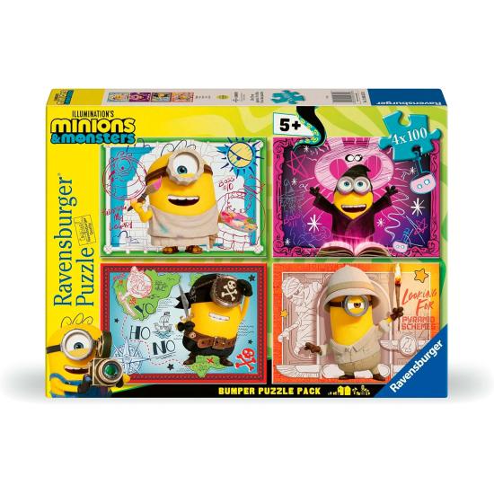 Puzzle Ravensburger Minions III 4 x 100 pièces