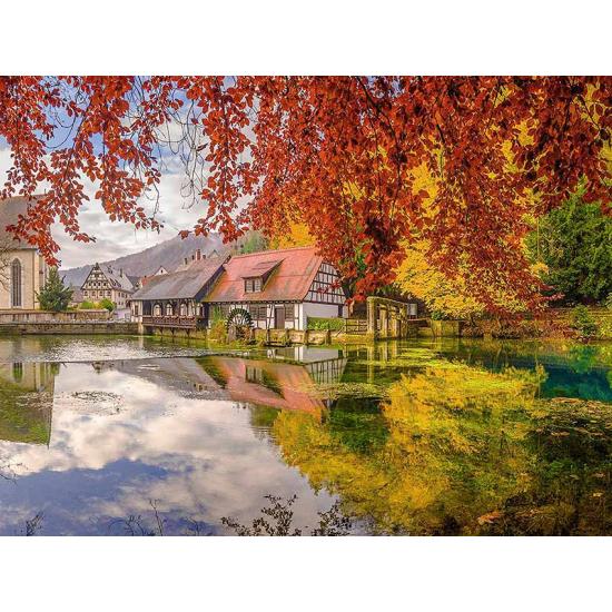 Puzzle Ravensburger Lake Blauptof Mill 500 pièces XXL