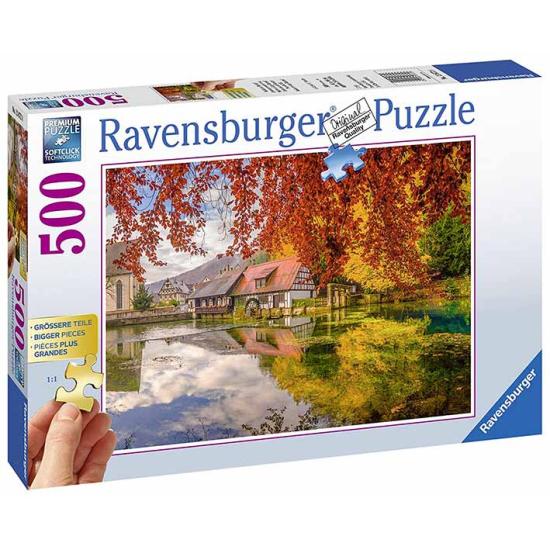 Puzzle Ravensburger Lake Blauptof Mill 500 pièces XXL