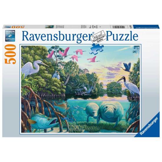 Ravensburger Manatee Moments Puzzle 500 pièces Ravensburger Manatee Moments Puzzle 500 pièces