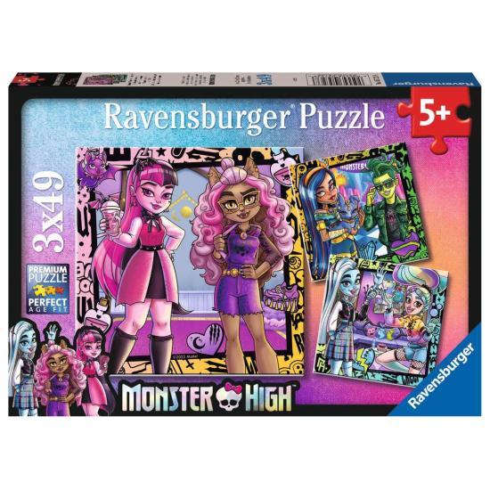 Puzzle Ravensburger Monster High de 3x49 pièces Puzzle Ravensburger Monster High de 3x49 pièces