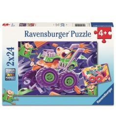 Puzzle Ravensburger Monster Trucks 2x24 pièces