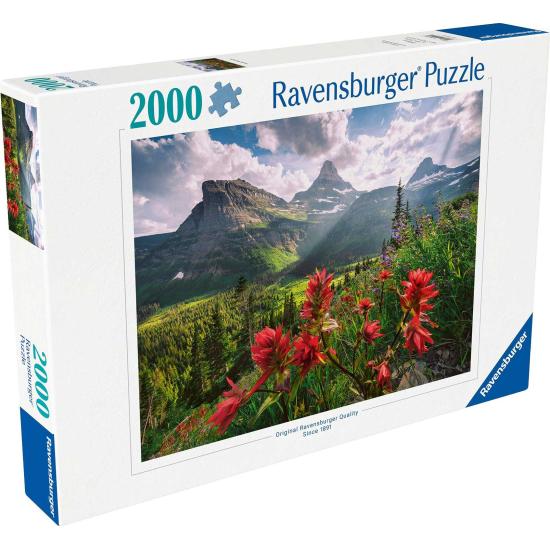 Puzzle Ravensburger Montagnes Vierges de 2000 pièces