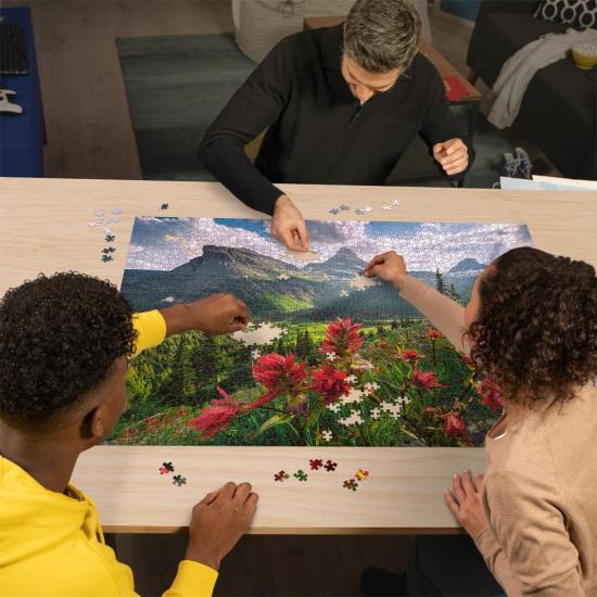 Puzzle Ravensburger Montagnes Vierges de 2000 pièces