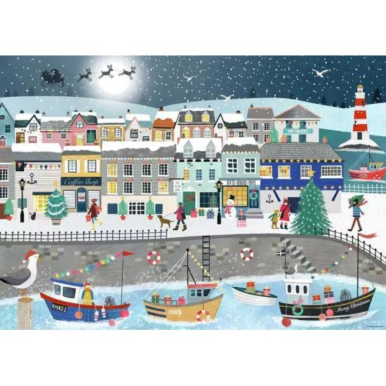 Puzzle Ravensburger Noël Au Port 1000 pièces
