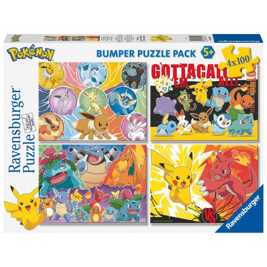 Puzzle Ravensburger Nos Amis Pokémon 4 x 100 pièces