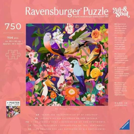 Puzzle Ravensburger Observation des Oiseaux de 750 pièces