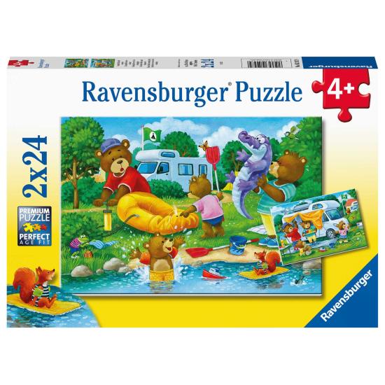 Ravensburger Puzzle Camping Ours 2x24 pièces