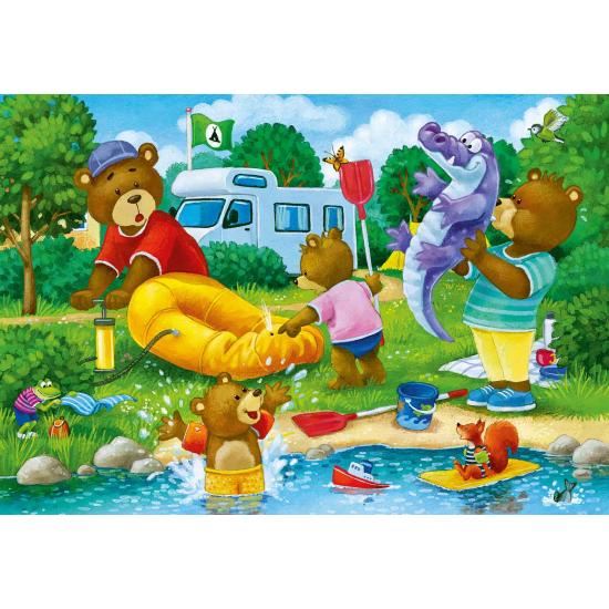 Ravensburger Puzzle Camping Ours 2x24 pièces