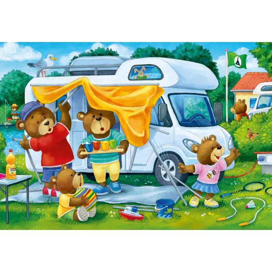 Ravensburger Puzzle Camping Ours 2x24 pièces