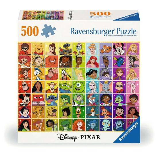Puzzle Ravensburger Palette De Couleurs Disney Et Pixar 500 Pièc