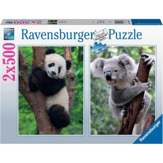 Ravensburger Panda et Koala Puzzle 2x500 pièces