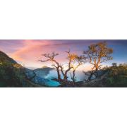 Puzzle Ravensburger Panorama Lac du Mont Ijen, Java des 1000